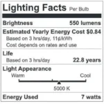 GE LED PAR20 Indoor/Outdoor Floodlight, 7 watts, 550 lumens, 5000k Daylight, Dimmable - Image 3