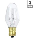 Feit Feit-BP10C71/2/RP 10-Watt C7 Appliance Incandescent Light Bulb (2-Pack) Electric-BP10C71/2/RP, 2 Count (Pack of 1) - Image 3