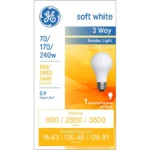 GE Incandescent 240W Soft White A21 3-Way Bulb 1 Pack - Image 5