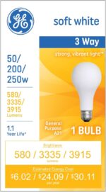 GE Incandescent 250 Watt Soft White A21 3-Way Bulb 1 Pack - Image 3