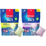 O-Cedar Floor Cleaning 20ct Pacs with Citrus Scent 10ct (1- Pack) and Lavender Scent 10ct (1-Pack)