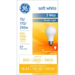 GE Incandescent 240W Soft White A21 3-Way Bulb 1 Pack - Image 3