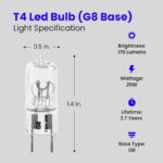 Feit 20W Xenon G8 Bi-Pin Halogen Bulb 3-Pack 3000K Dimmable - Image 3