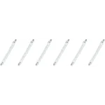 GE Halogen Light Bulbs, T3 Tube Lights, 500 Watt (6 Pack)