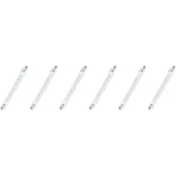GE Halogen Light Bulbs, T3 Tube Lights, 500 Watt (6 Pack)