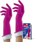 PLAYTEX Living Drip-Catch Cuff Gloves Premium Protection Reusable Household Gloves