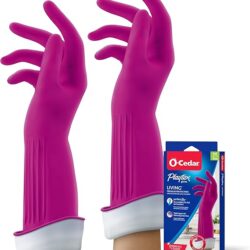 PLAYTEX Living Drip-Catch Cuff Gloves Premium Protection Reusable Household Gloves