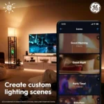 GE CYNC Smart LED Light Bulb, B11 Candle Light Bulb, Works with Amazon Alexa and Google Home, WiFi Light, 60W Equivalent, Soft White, Medium Base (Pack of 2) - Image 9