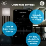 GE CYNC Smart LED Light Bulb, B11 Candle Light Bulb, Works with Amazon Alexa and Google Home, WiFi Light, 60W Equivalent, Soft White, Medium Base (Pack of 2) - Image 3