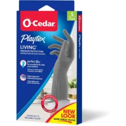 Playtex Living Reuseable Rubber Cleaning Gloves (Small, 1 Pack), Premium Protection Reusable Household Gloves