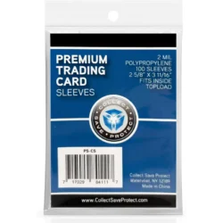 100 Premium Penny Sleeves – Ultra-Clear 2mil Trading Card Protectors for Standard Size Cards – Fits Baseball, Football, Basketball, and TCG – Bulk Pack (100/500/1000 Count)