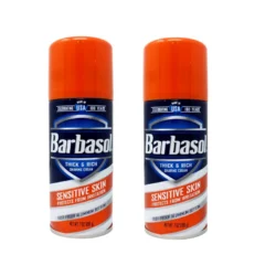Barbasol Shave Cream 7 Ounce (Sensitive Skin, Pack of 2)