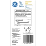 GE Incandescent 240W Soft White A21 3-Way Bulb 1 Pack - Image 4