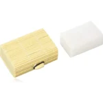 Thai Crystal Deodorant Unscented Stone In Bamboo Box. 0.24 Pounds