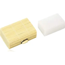 Thai Crystal Deodorant Unscented Stone In Bamboo Box. 0.24 Pounds