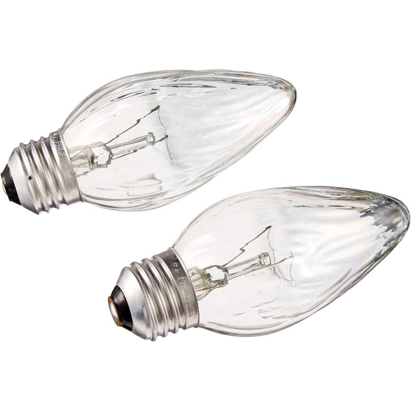 812JAJ7mDdL._AC_SL1500_ G E LIGHTING 75340 Flame Shaped Auradescent Bulb, 25W, 2-Pack - Image 1