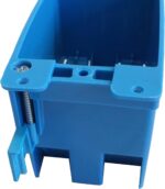 Thomas & Betts Carlon B114R-UPC 1G Old Work Box, Blue, Metal, Not Water Resistant, Includes Outlet, Painted, Modern, 14 Cubic Inches, 2.75 x 2.25 x 4.125 Inches - Image 4