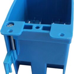 Thomas & Betts Carlon B114R-UPC 1G Old Work Box, Blue, Metal, Not Water Resistant, Includes Outlet, Painted, Modern, 14 Cubic Inches, 2.75 x 2.25 x 4.125 Inches