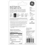 GE Lighting Decorative A15 Incandescent Ceiling Fan Light Bulb, 40-Watts, Crystal Clear, 2-Pack - Image 5