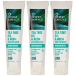 Desert Essence Natural Tea Tree Oil and Neem Toothpaste, Wintergreen,6.25 Oz, Pack of 3 - Image 8